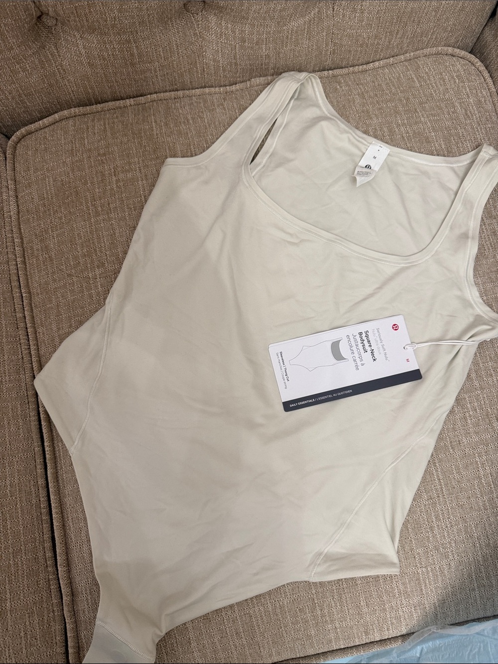 lululemon athletica Scoop Neck Bodysuit - Cream